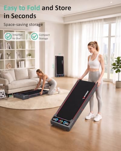 Walking Pad with Auto 12% Incline Handle Bar,Foldable Treadmill for Home - Image 7