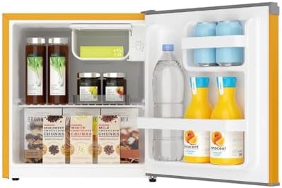 Frigidaire EFR115-ORANGE 1.6 Cu Ft Compact Fridge for Office, Dorm Room, Mancave or RV, Orange - Image 4