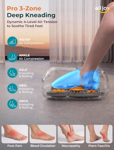 ALLJOY Foot Massager with Heat & Memory for Neuropathy, Gifts for Women Men - Image 3
