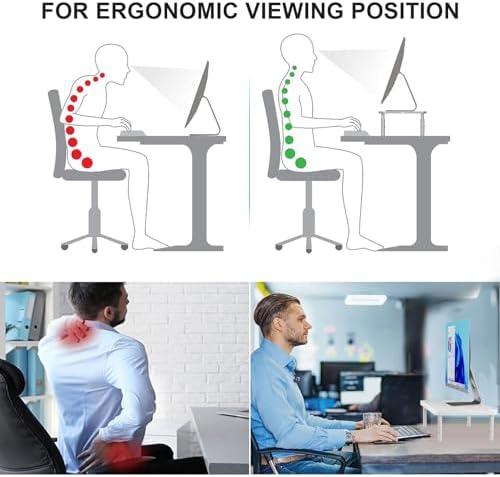 WALI Computer Monitor Stand for Desk, Adjustable Laptop Riser, up to 44 lbs - Image 6