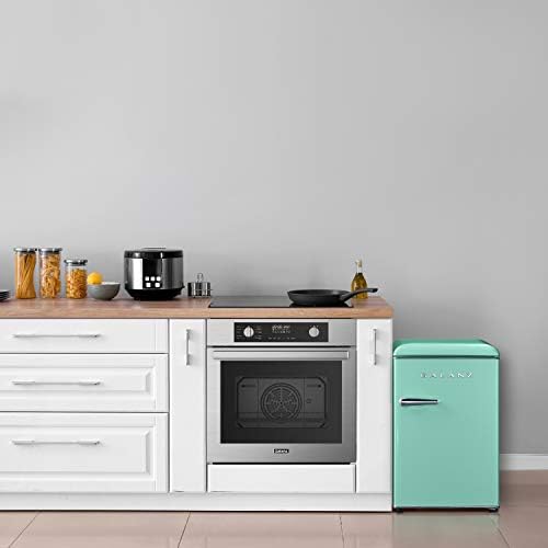 Galanz GLR25MGNR10 Retro Compact Refrigerator, Mini Fridge with Single Doors, Adjustable Mechanical Thermostat with Chiller, Green, 2.5 Cu Ft - Image 5