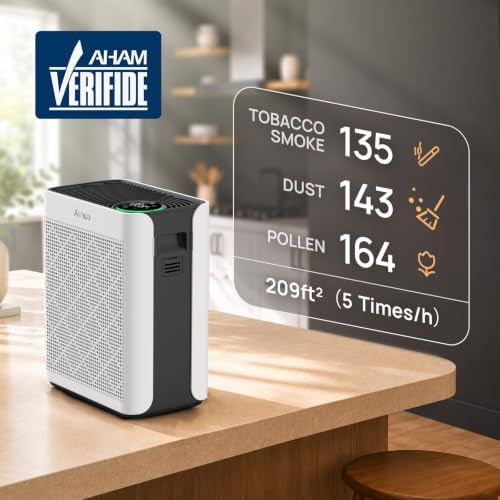 Air Purifier For Home Bedroom Large Room Up To 1092 ft² in 1hr, Ivory - Image 2