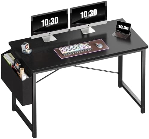 OLIXIS Computer Desk, 47 Inch Gaming Desks for Home Office Small Spaces by OLIXIS