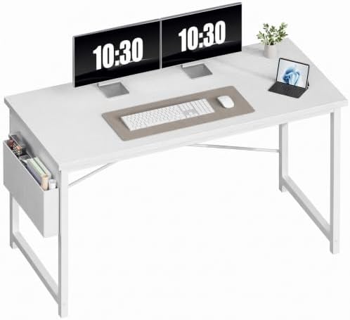 OLIXIS Computer Desk, 55 Inch Gaming Desks for Home Office Small Spaces by OLIXIS