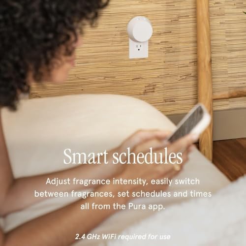 Pura - Smart Home Fragrance Device Starter Set - Pura 4 - Scent Diffuser for Home - Includes Fragrance Aroma Diffuser - Square Box, Apple Orchards and Banana Birch Scent Refills - Image 5