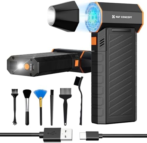 K&F CONCEPT Magnetic Compressed Air Duster,300000RPM,Brushless Motor by KFCONCEPT