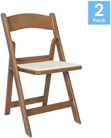 Flash Furniture Hercules Resin Indoor/Outdoor Event Chair, Chestnut, 2-Pack - Image 4