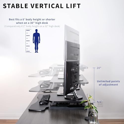 VIVO Black 36 in Standing Desk Converter, DESK-V036KB - Image 4