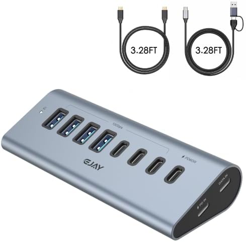 EJAY 8-in-1 USB-C Hub with Detachable Cable - Image 2