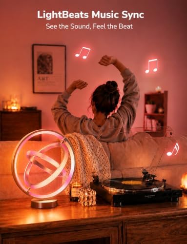 Lepro TB1 AI Smart Table Lamp, RGB+IC Addressable Color Changing Desk Lamp - Image 3