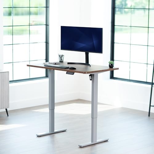 VIVO Rustic Vintage Brown 48 x 30 in Standing Desk, DESK-KIT-1G5N - Image 2