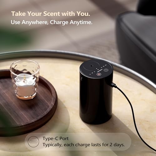 Airversa AN8 Waterless Diffuser for Essential Oil for Home, Room, Black - Image 4