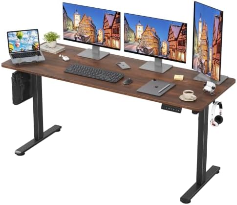 STARY Electric Standing Desk Adjustable Height Sit Stand Home Office Desk with Splice Board by STARYHavenLiving