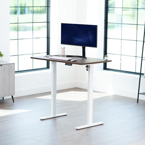 VIVO Rustic Vintage Brown 48 x 30 in Standing Desk, DESK-KIT-1W5N - Image 2