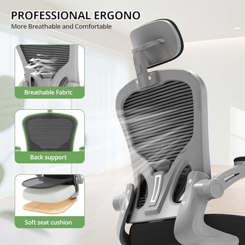 Synorla Office Chair|330LBS Capacity Ergonomic Desk Chair - Image 6