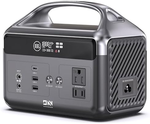 DaranEner Portable Power Station, 192Wh LiFePO4 Battery Backup Solar Generator with w/2 300W (Peak 600W) AC Outlets, USB-C PD 60W Fast Charge, Power Bank for Camping, Outdoor, Home,Emergency by DaranEner