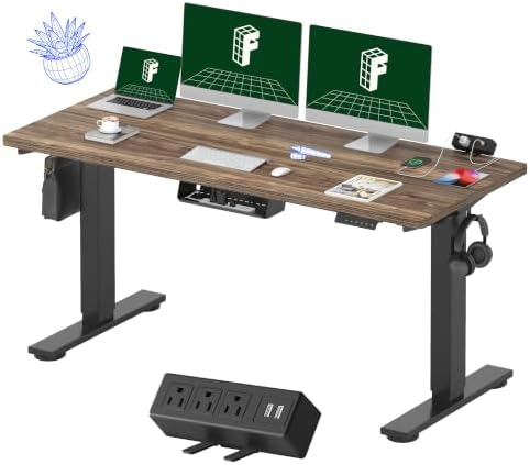 FLEXISPOT EN2 60"x24" Standing Desk with Power Strip Bundle by Unknown