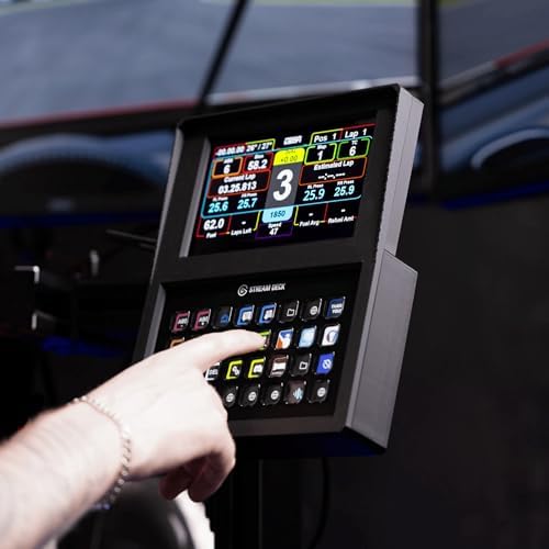 SimSport Gadget 6.8 Inch Touchscreen Combo for Stream Deck XL Sim Rig Accessories Aluminum Profile by SimSportGadget