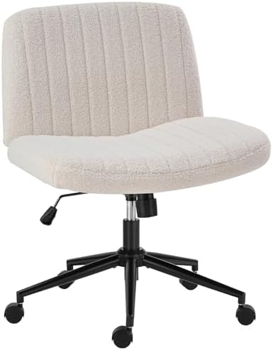 OLIXIS Criss Cross Chair with Wheels, Vanity Chair, Home Office Desk by OLIXIS