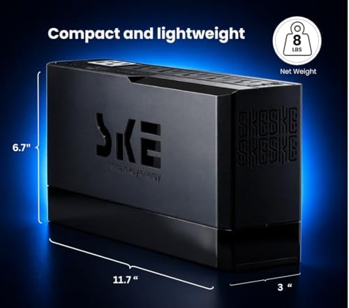 SKE VL625 625VA/360W UPS Battery Backup and Surge Protector - Uninterruptible Power Supply with AVR, 7 Outlets, USB and Type-C Charging, RJ45 Port for Computer, Router, Modem, and Home Office Devices - Image 3