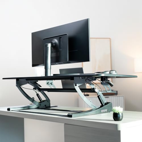 VIVO Black 54 in Standing Desk Converter, DESK-V054V - Image 6