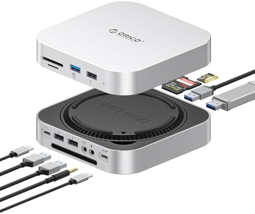 ORICO MiniLink Mac mini M6 Hub with SATA SSD Enclosure 5Gbps by ORICO
