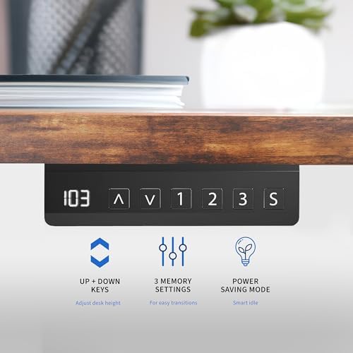 VIVO Black Dual Motor Electric Standing Desk Frame, DESK-E-200B - Image 5