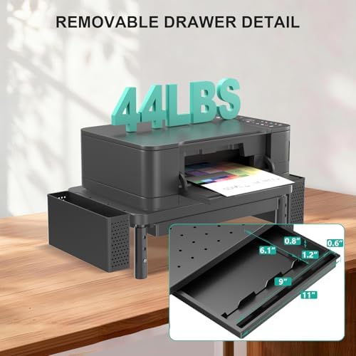 WALI Computer Monitor Stand with Storage and Pen Holder - Image 4