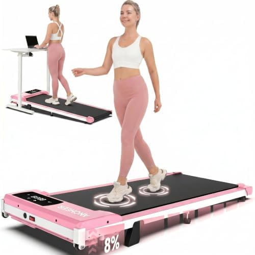 ANCHEER Walking Pads, 2 in 1 Under Desk Treadmill 2.5HP Compact Running Machine with Remote Control, 300lbs Weight Capacity for Home/Gym/Office,Ultra-Quiet, Installation-Free by YourHealthyLifestyle