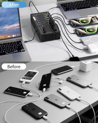 20 Port 690W USB Charging Station Dual PD100W USB C Charger for Laptop - Image 5