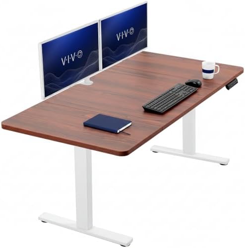 VIVO Dark Walnut 60 x 30 in Standing Desk, DESK-KIT-1W6D-30 by VIVO