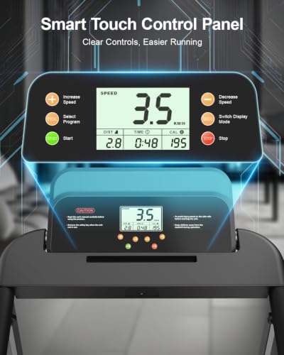 Treadmills for Home, Walking Pad with Incline, Caminadoras para Hacer Ejercicio, 0.6-6.2 MPH Portable Foldable Under Desk Caminadora, Eléctrica Casa Tredmill, Folding Compact Running Machine - Image 2