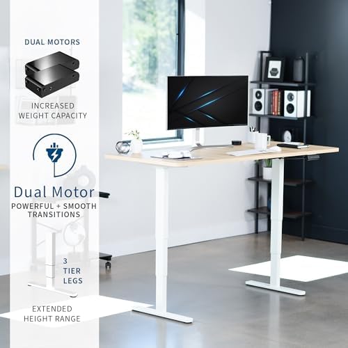 VIVO Light Wood 71 x 30 in Standing Desk, DESK-KIT-2W7C - Image 4