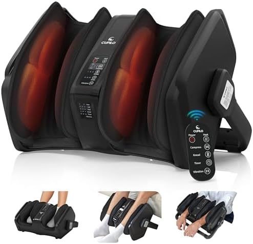 CuPiLo Shiatsu Foot Calf Massager with Heat & Remote, FSA Eligible HSA by CUPILO
