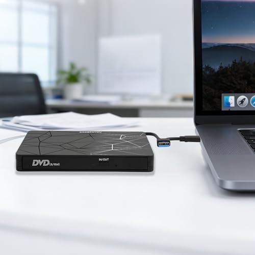 External DVD Drive USB 3.0 USB-C CD Burner CD/DVD Player - Image 2