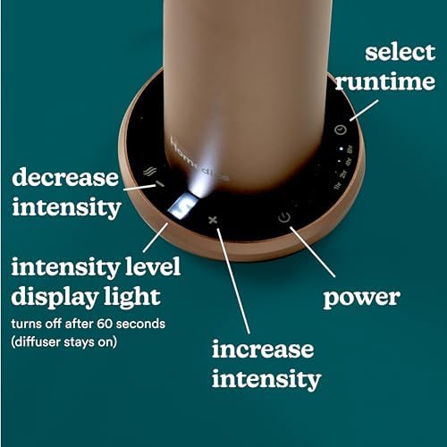 Homedics SereneScent Waterless Essential Oil Diffuser, Champagne - Image 3