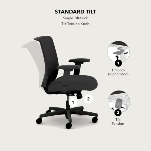 HON Convergence Ergonomic Office Chair, Office Desk Computer Chair, Ruby - Image 5