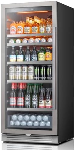 Ca'Lefort 24'' Beverage Refrigerator, 283 Can Beverage Fridge Under Counter by CaLefort
