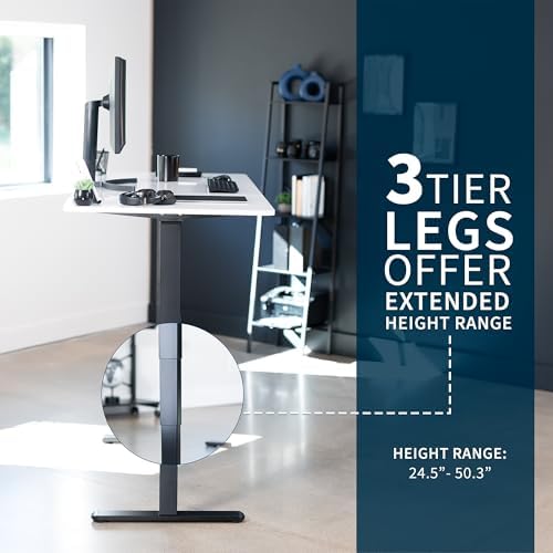 VIVO White Dry Erase 71 x 30 in Standing Desk, DESK-KIT-2B7WE - Image 5