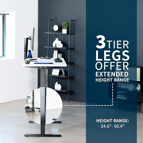 VIVO White 60 x 24 in Standing Desk, DESK-KIT-2B6W - Image 5
