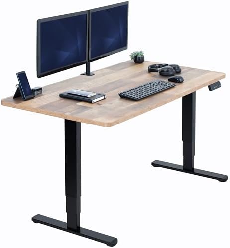 VIVO Reclaimed Wood 55 x 28 in Standing Desk, DESK-KIT-2B55P by VIVO