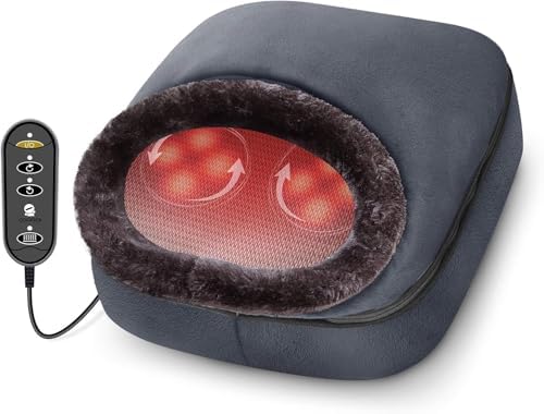 COMFIER Shiatsu Foot Massager with Heat- Kneading Back Massager with Heating Pad, Heated Foot Warmer, Electric Feet Massager Machine for Plantar Fasciitis,Neuropathy, Stress Relief by COMFIER
