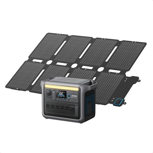 Anker SOLIX C1000 Portable Power Station and 100W Solar Panel, 1,056Wh by Unknown