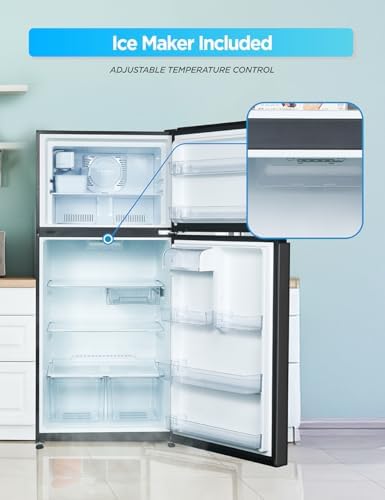 Commercial Cool 18 Cu. Ft. Top Mount Refrigerator, Ice Maker, CCR1800GIMB - Image 3