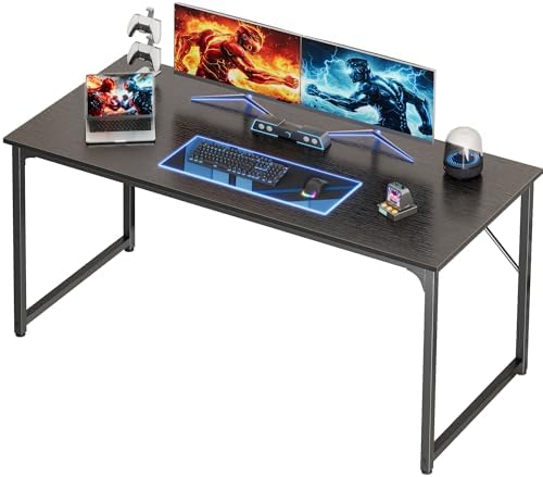 PRAISUN 55 X 24 Inch Computer Desk with Deeper Desktop by PRAISUN