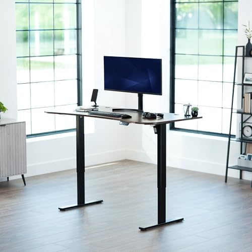 VIVO Rustic Vintage Brown 63 x 32 in Standing Desk, DESK-KIT-1B1N - Image 2