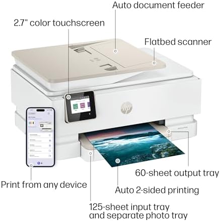 HP Envy Photo 7975 Wireless Color Inkjet Photo Printer, Print, scan, Copy, Easy Setup, Mobile Printing, Best-for-Home, 3 Month Instant Ink Trial Included, AI-Enabled (B63K3A) - Image 5