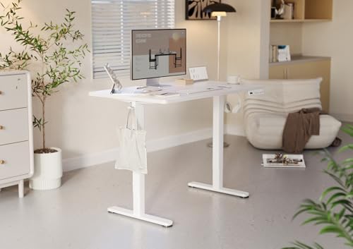 YDN 35 x 20 Inch White Electric Standing Desk - Image 2