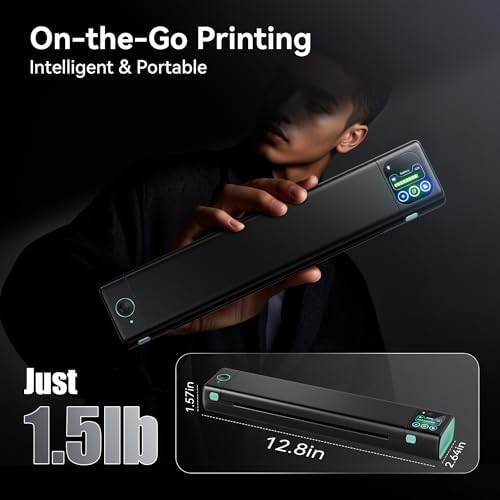 Phomemo M08D Portable Printer with Touchscreen Supports 8.5"x11" US Letter - Image 6