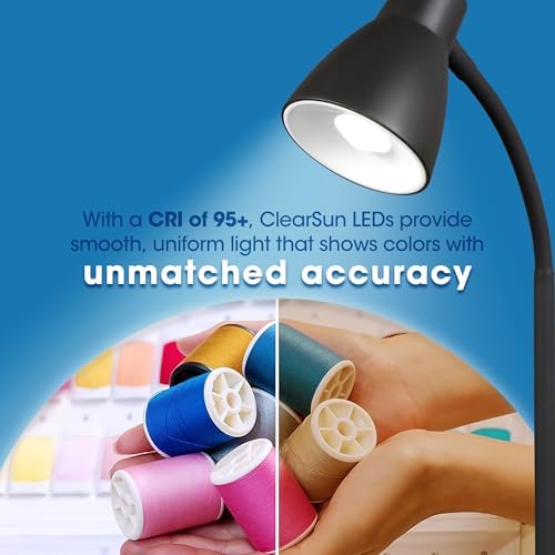 OttLite Infuse LED Desk Lamp with Wireless Charging, Black - Image 6